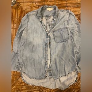 Well worn Denim Cloth and Stone Top